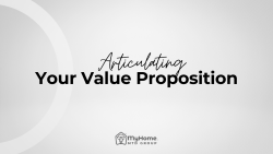Grey background with text that says Articulating your Value Proposition