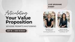 Event promotion image for "Articulating your Value Proposition" with Wendy Lunt & Lacie Verner